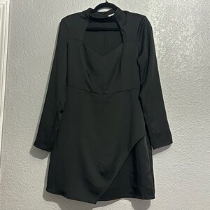 Adelyn Rae Black Long Sleeve Dress